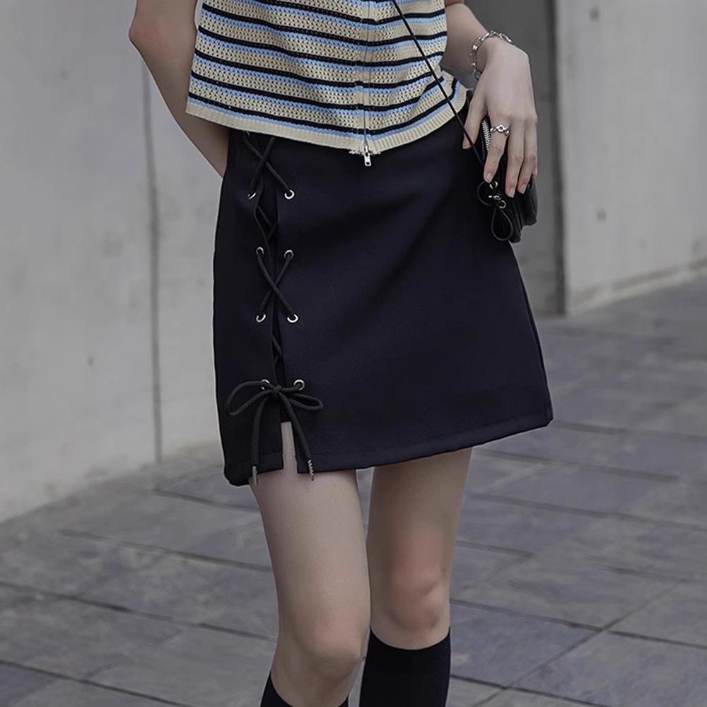 

Spicy Girl A-Line Tummy Control Midi Skirt - Plus Size Tie-Up Design for Summer 2XL [Recommended for 131-147 lbs]