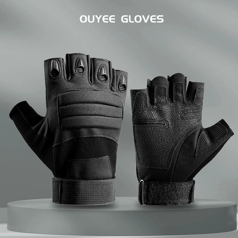 Tactical Gloves Half Finger Gloves Men's Summer Locomotive Special Forces Special Operations Black Hawk Outdoor Military Fans