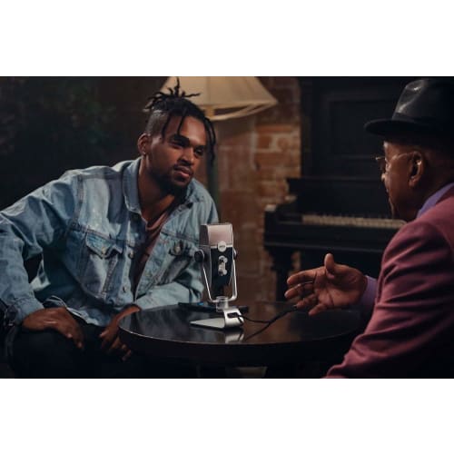 AKG Lyra-Y3 Side-Address USB Microphone, Ideal for POD Casting and Streaming, with Four Pickup Modes, Full-Scale Recording Capability, Headphone Jack,