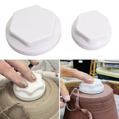 2Pcs 4/6CM Pottery Trimming Spinner Tool Professional Ceramic Rotary Clay Throwing Finishing