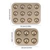 Carbon Steel Chestnut Shaped Baking Pan Muffin Pan With 6/12 Cavities Non-Stick Cake Chocolate Bread Kitchen Mold Shell Gadget
