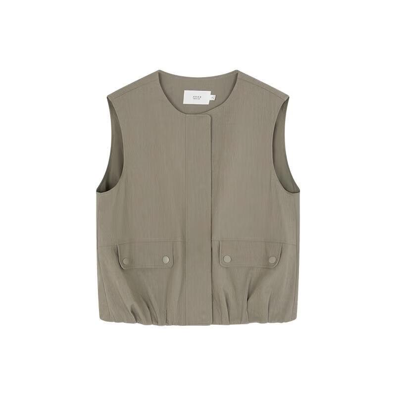 Women's Cotton Workwear Sleeveless Vest Jacket