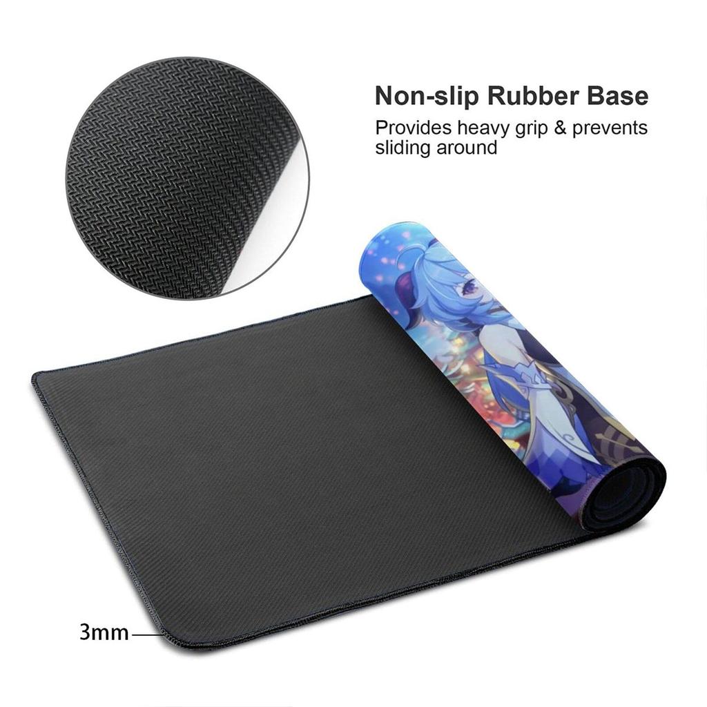 Herilary Genshin Impact Anime Mouse Pad Play Mat Large Desk Mat Stylish Character Cute Keyboard Waterproof Gift 75cmx40cm