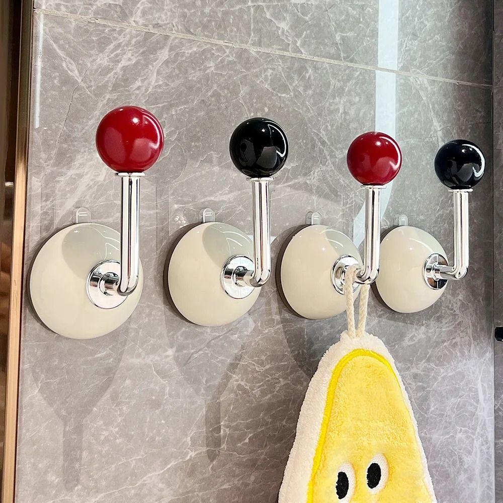 Strong Suction Cup Suction Cup Hook Wall Mount Hair Tie Display Rack  Bathroom Use