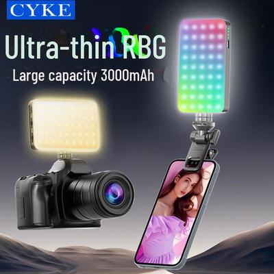 Luz para selfies RGB CYKE con zapata fría para fotografía