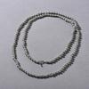 French Simple Silver-Gray Long Pearls Can Be Stacked With Long Chains, High-End Light Luxury Exquisite Temperament Versatile Necklace