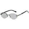 Fashion Rimless Polygon Metal Shades Women Original Brand Design Driving Sunglasses New Trendy Gradient Beach Sun Glasses