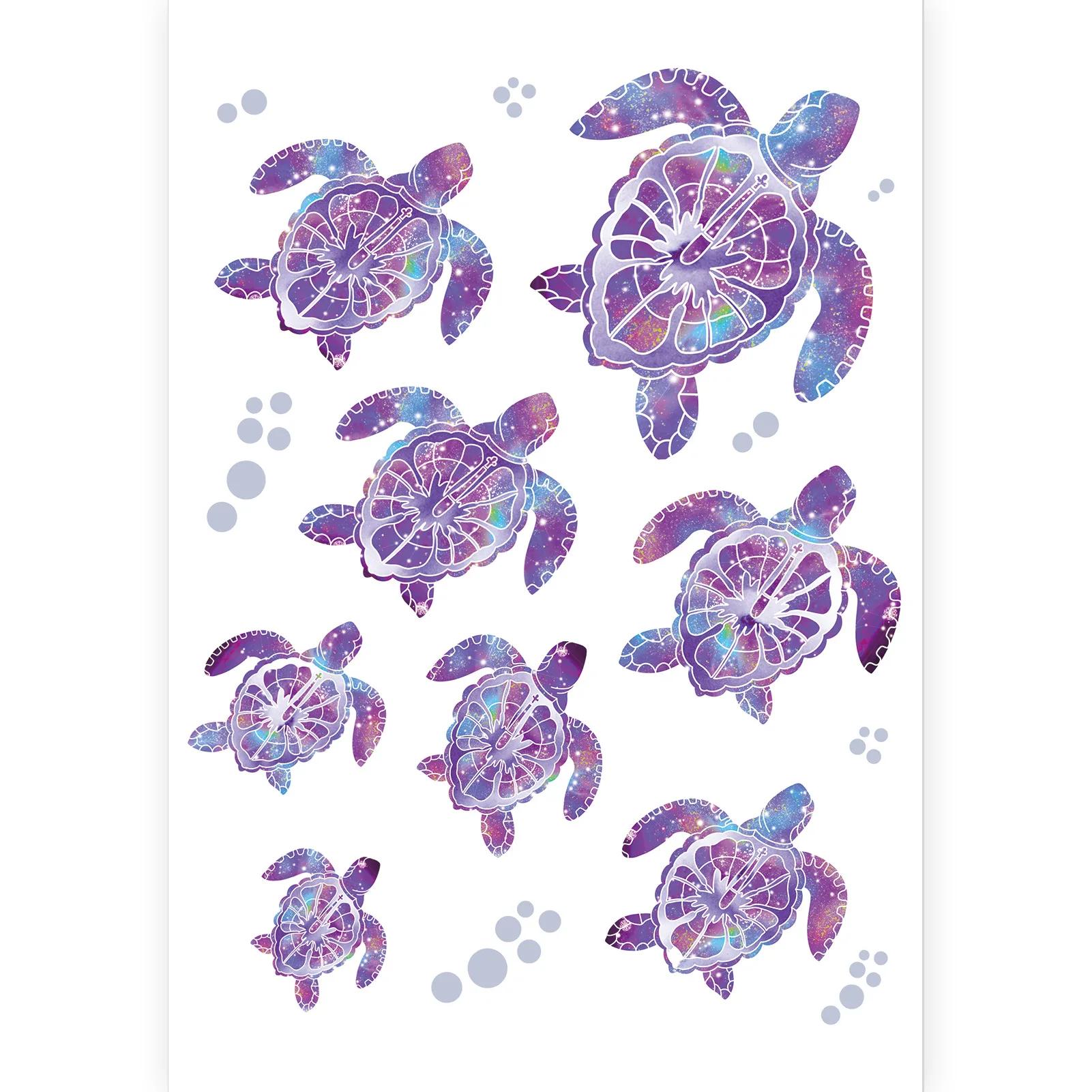 

1 Sheet Cute Turtle Bathroom Decor - Self-Adhesive Toilet Lid Sticker, Fun Marine-Themed Wall & Door Decor Decals