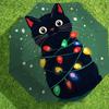 Christmas Cat Lights Umbrella: - Automatic Opening & Closing, A Festive Gift for Outdoor Adventures 130