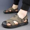 Fashion New Arrival Summer Sandals Men's Casual Mesh Breathable Beach Shoes for Male Slippers Fashion Comfy Quick Dry Wading Aqua Shoes