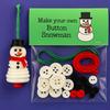 4Pcs/Set Snowman Ornament Kit Santa Claus Snowman Xmas Tree Shape Pendant with Lanyard Party