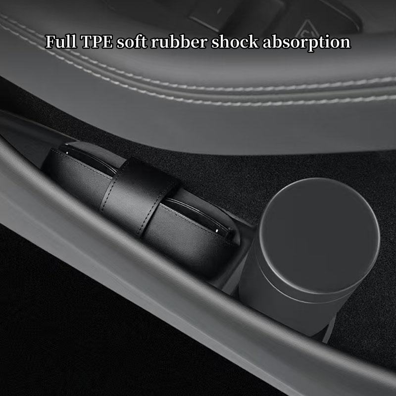For Tesla Model YL Six Seat 2026 Car Door Slot Storage Pad TPE Center Console Water Cup Holder Mat Organizer Tray Car Accessorie