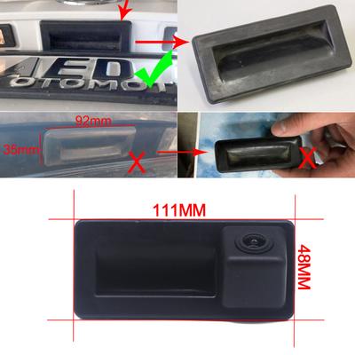 HD CCD 1080P Rear View Trunk Handle Camera For Skoda Octavia A7 Octavia Scout MK3 2016 2017 2018 Car Reverse Parking Monitor