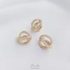 14K Gold-Filled Slanted Clasp Pearl Necklace Pendant for DIY Jewelry