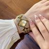 Fashion Decorative Rhombus Dial Diamond Women'S Watch Alloy Quartz Watch Women'S Watch