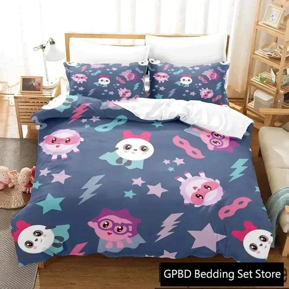 New 3D Print Cartoon BabyRiki Comfortable Duvet Quilt Cover Pillowcase Bedding Set Children Bedroom Decoration Home Textile