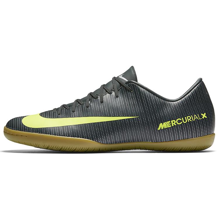 

Nike IC/IN Leather Cushioning Slip Resistant Abrasion Resistant Soccer Shoes Men s Black Green 852526-376 39