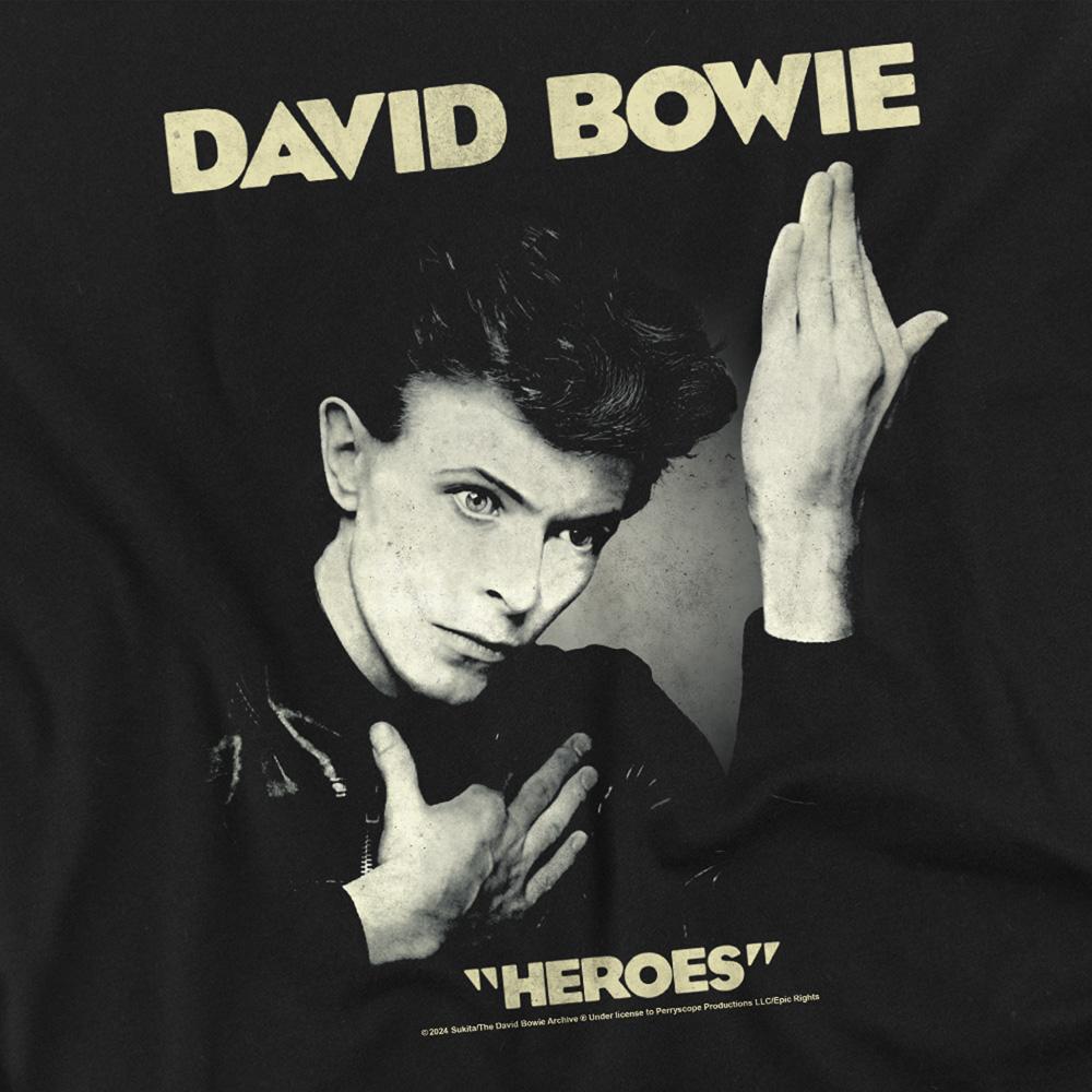 David Bowie Unisex Adult Heroes T-Shirt
