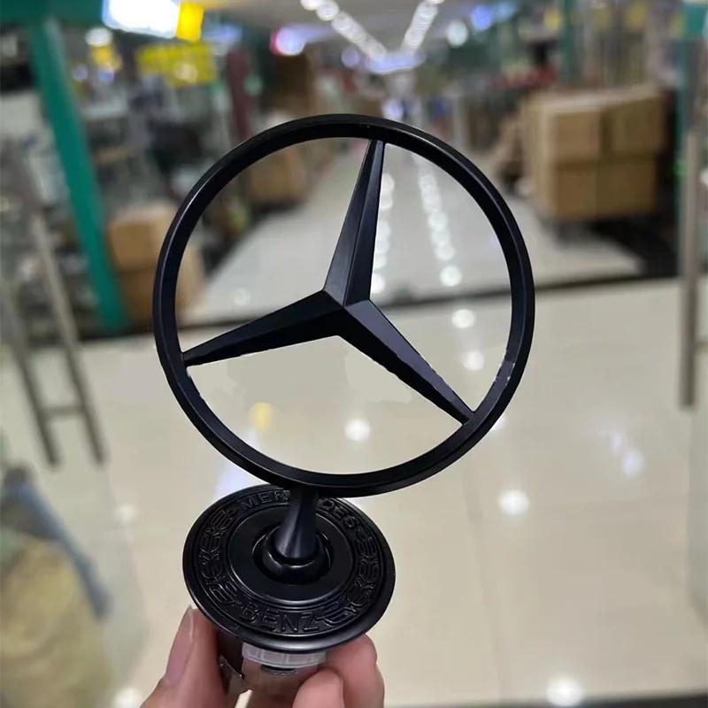 Autocolant Auto Fierbinte 1 buc Insignă Cromată Stea Capotă 44mm Emblema Logo Capotă Față Mașină Pentru Mercedes Benz Clasa C E S W204 W205 W211 W212