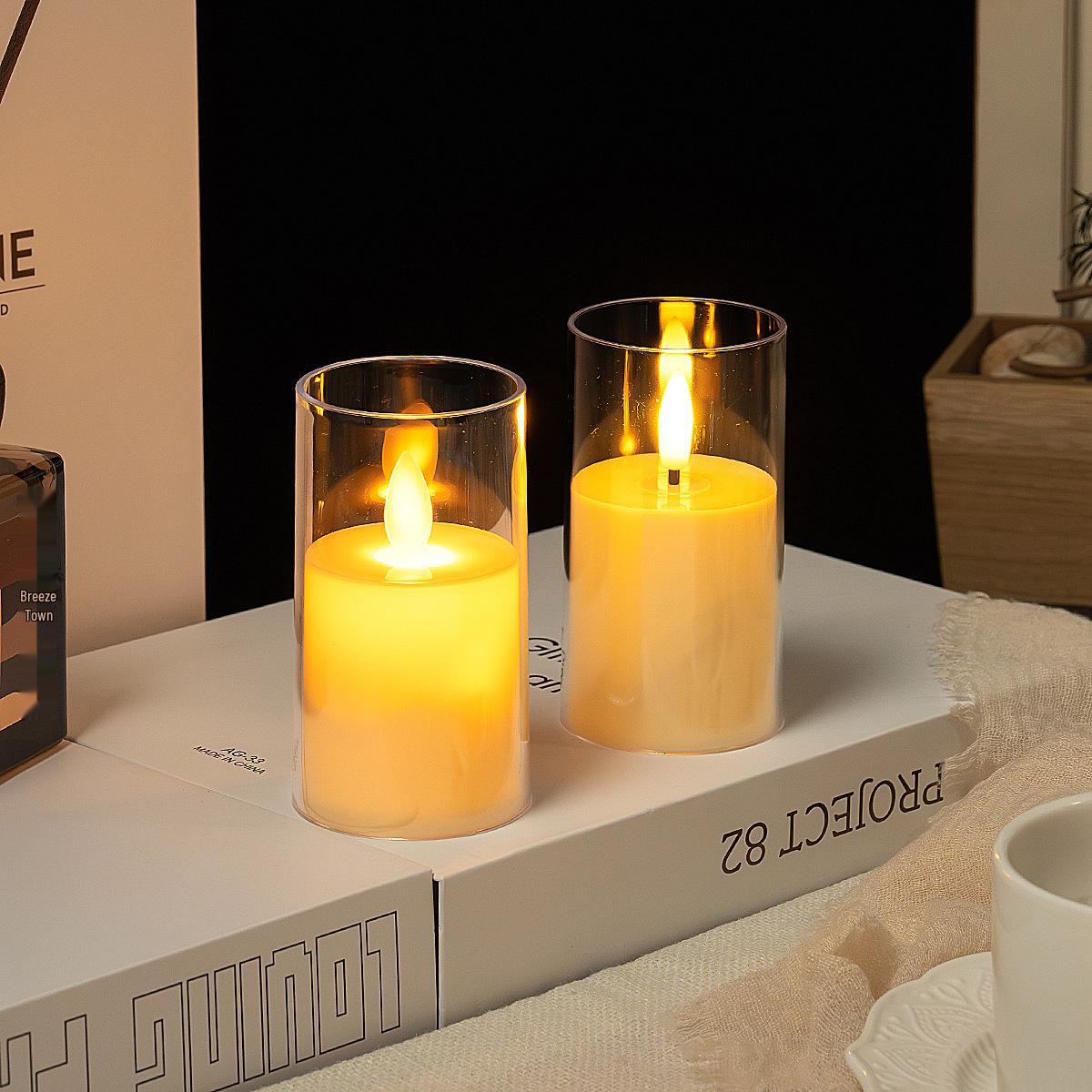 

Світлодіодна свічка-стакан з ефектом мерехтіння з пультом дистанційного керування для весіль та днів народжень