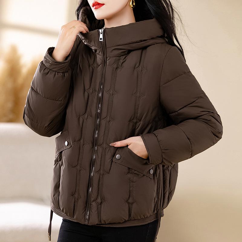 New cotton-padded women's winter short loose small thickened cotton-padded jacket hooded jacket
