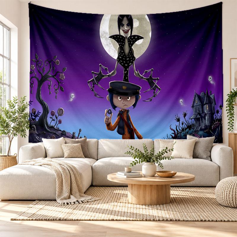 Coraline Other Mother Wall Tapestry Home Decor Hanging Cloth Art Background Tapestry for Bedroom