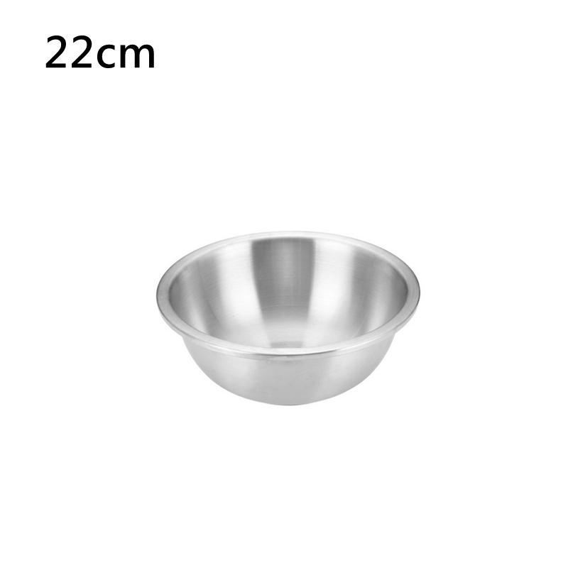 Set boluri de salată din oțel inoxidabil 304 de capacitate mare de 16-32 cm, bol pentru amestecare, pentru prepararea de bucătărie, recipient pentru depozitarea legumelor