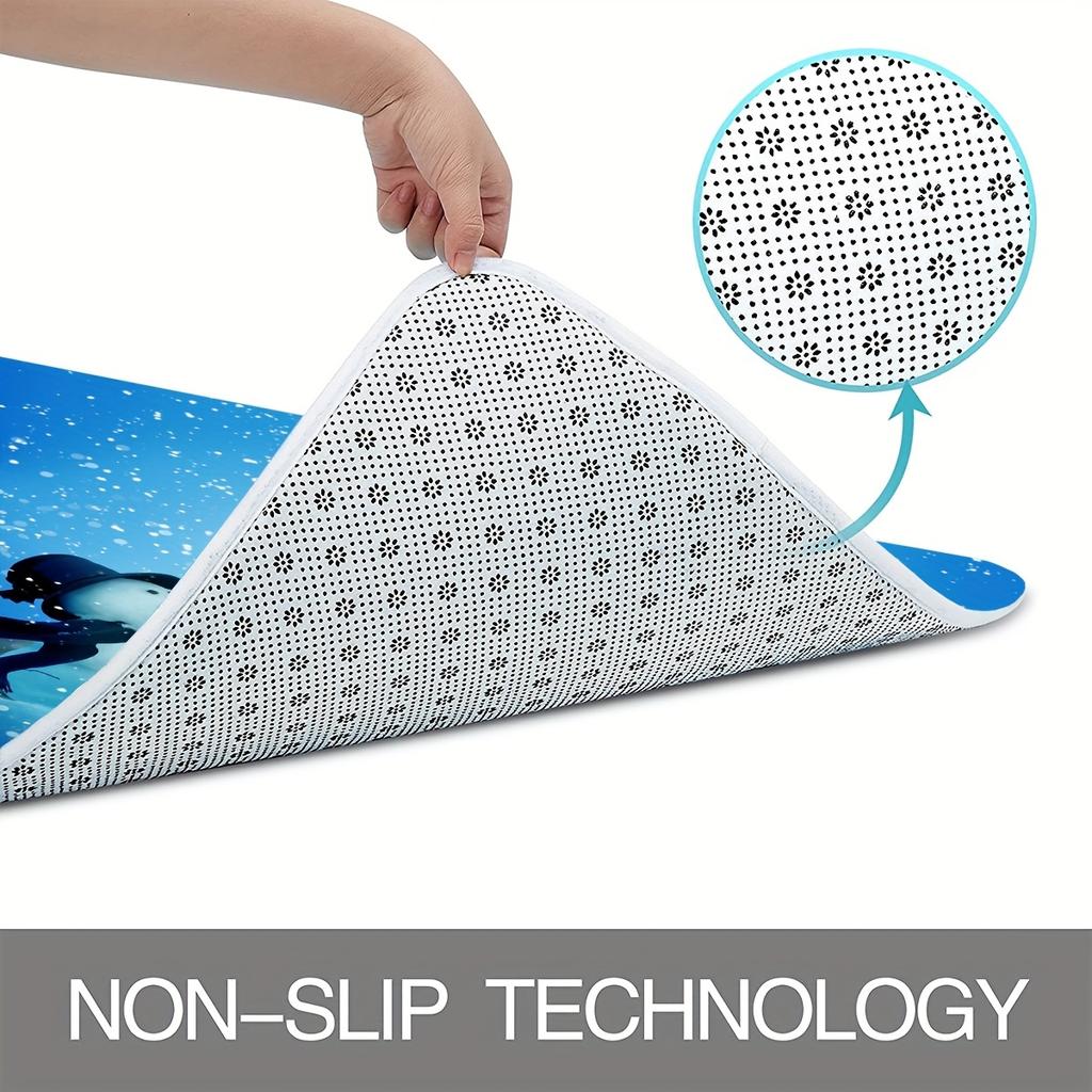 4Pcs Merry Christmas Shower Curtain Sets for Bathroom Non-Slip Bathroom Rugs Lid Toilet Cover Bath Mat Bathroom Set