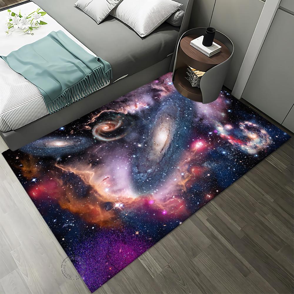 Naked Eye 3D Earth Planet Pattern Carpet For Living Room Bedroom Door Mat Bath Leisure Home Decor