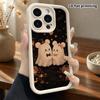 Phone Case: 2D Flat Design Suitable for iPhone 18 17 16 15 14 13 Pro Tiered Protective Case, Couple Ghosts, Christmas and Halloween Holiday Gift