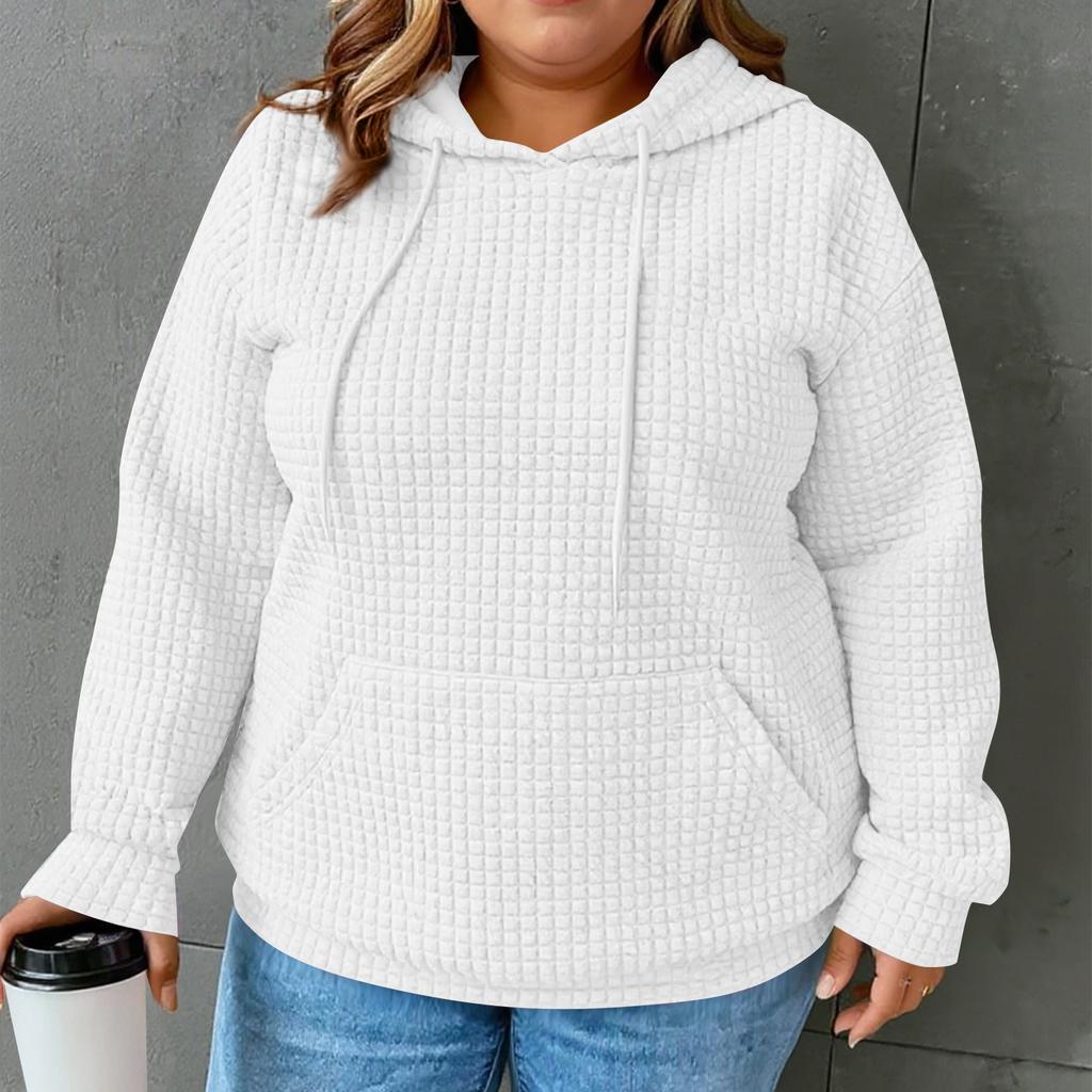 Women's Hoodies Long Sleeve Casual Drawstring Sweatshirts Pullover Pockets Tops