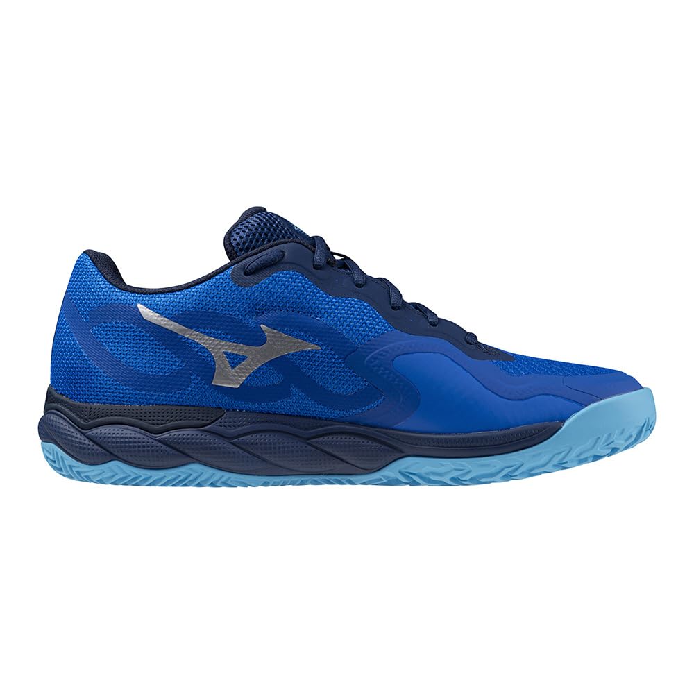 Tennis Shoes Wave Enforce Court OC Artificial Grass Court Club Activities Lightweight Soft Tennis Hard Tennis Blue x White x Navy cm 3E [Mizuno]