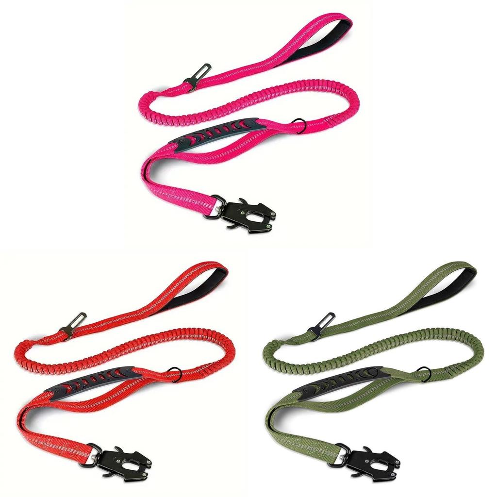 Durable Nylon Dog Leash With Shockproof Flexibility For Large Dogs And Pet Training