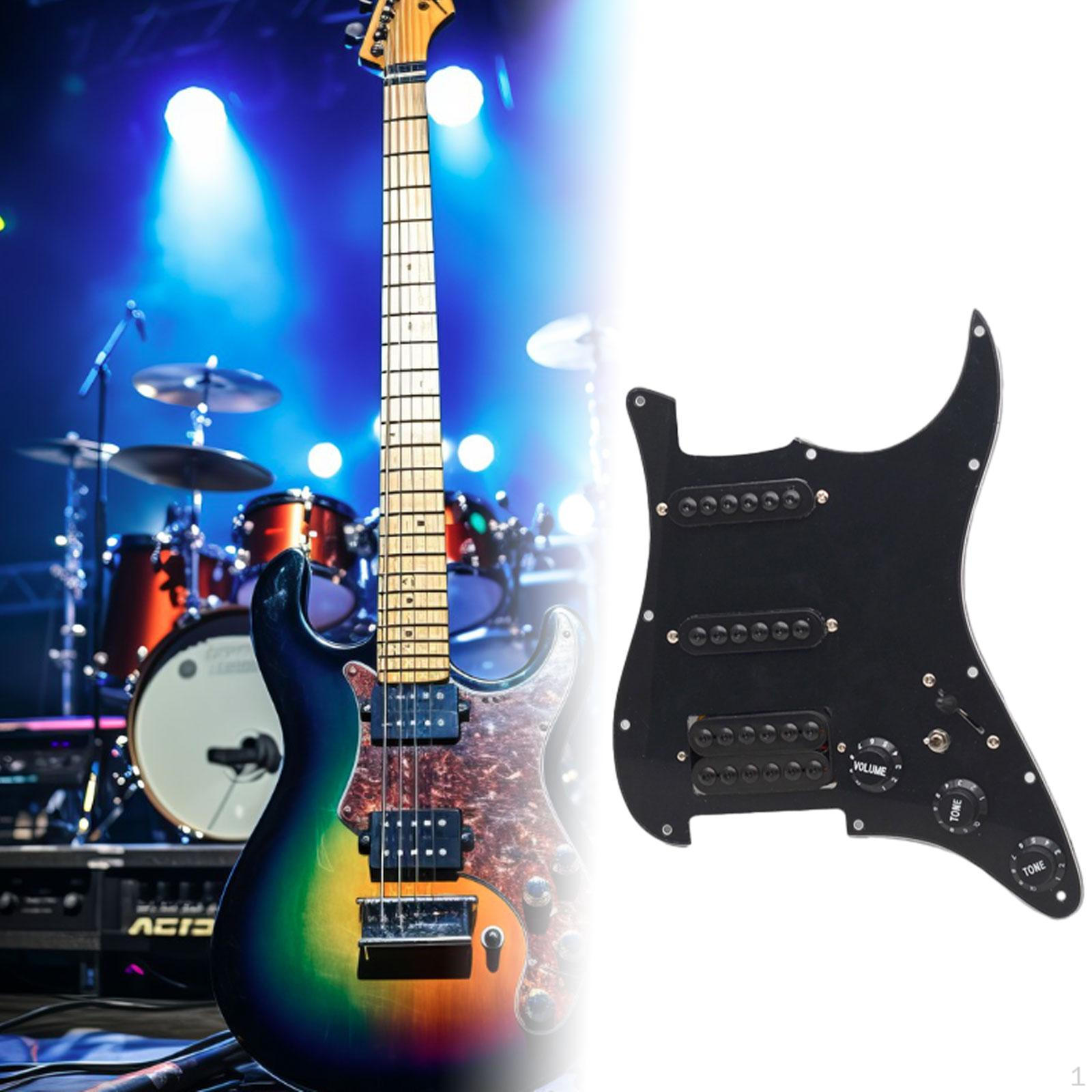 

Запасная часть звукоснимателя для электрогитары, звукосниматели SSH, защита от царапин для электрогитары чёрный