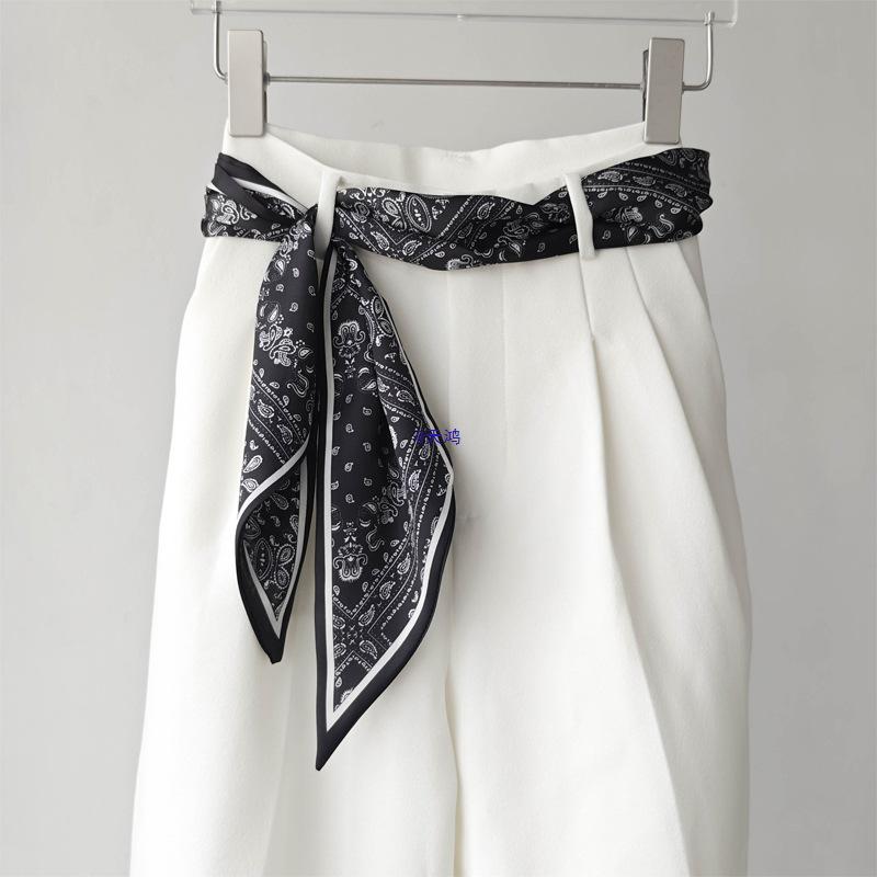 Versatile Silk Scarf/Belt Accessory for Women - 2025 Design, Perfect for Neck or Waist, Trendy with Jeans