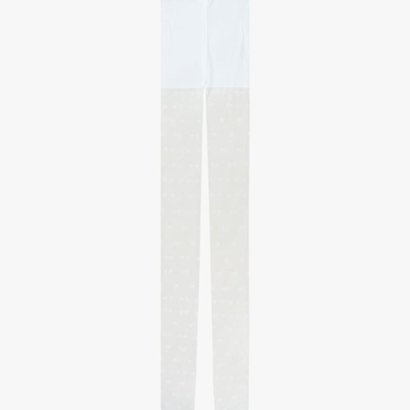 PINK PINEAPPLE [2pairs 1set] PETITE RIBBON STOCKING_WHITE