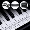 Piano Keyboard Stickers Colorful Bigger Letter Removable for 88/61/54 Key