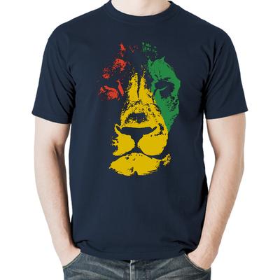 Jamaika Löwe Reggae Jamaikanische Flagge Bob Marley Rastafari Rasta T-Shirt Geschenk Neu