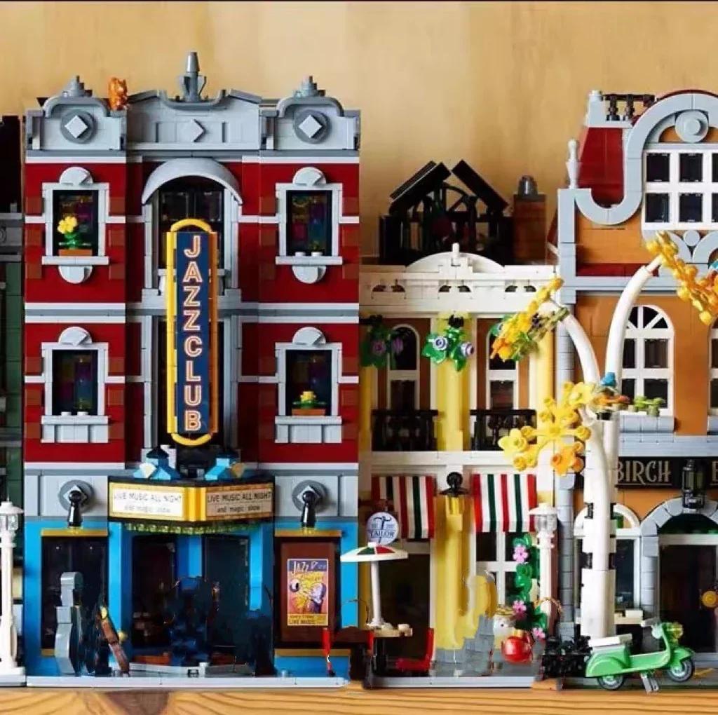 Создание Jazz Club Expert Pizza Shop Модель Модульный дом Строительные блоки Совместимые — фото 3