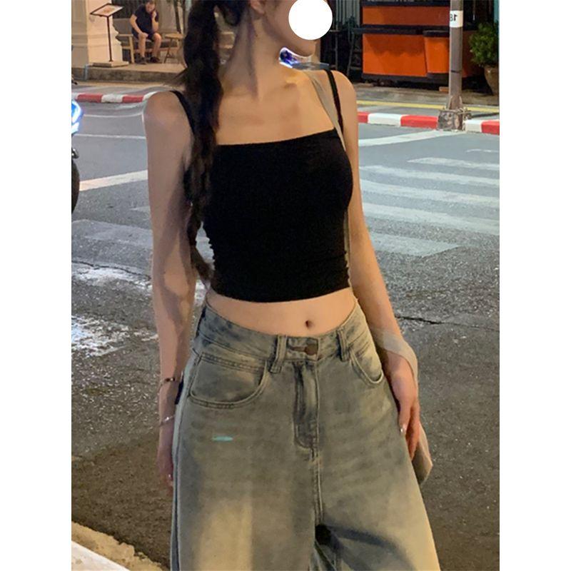 

Fashion Style Blue Sexy Sexy Camisole Women s Summer Chic Outwear Backless Short Inner Wear Blouse Black S