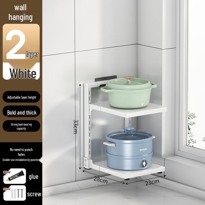 Multi-Layer Kitchen Pot Rack: Floor-Standing, Under-Sink Cookware & Storage Solution