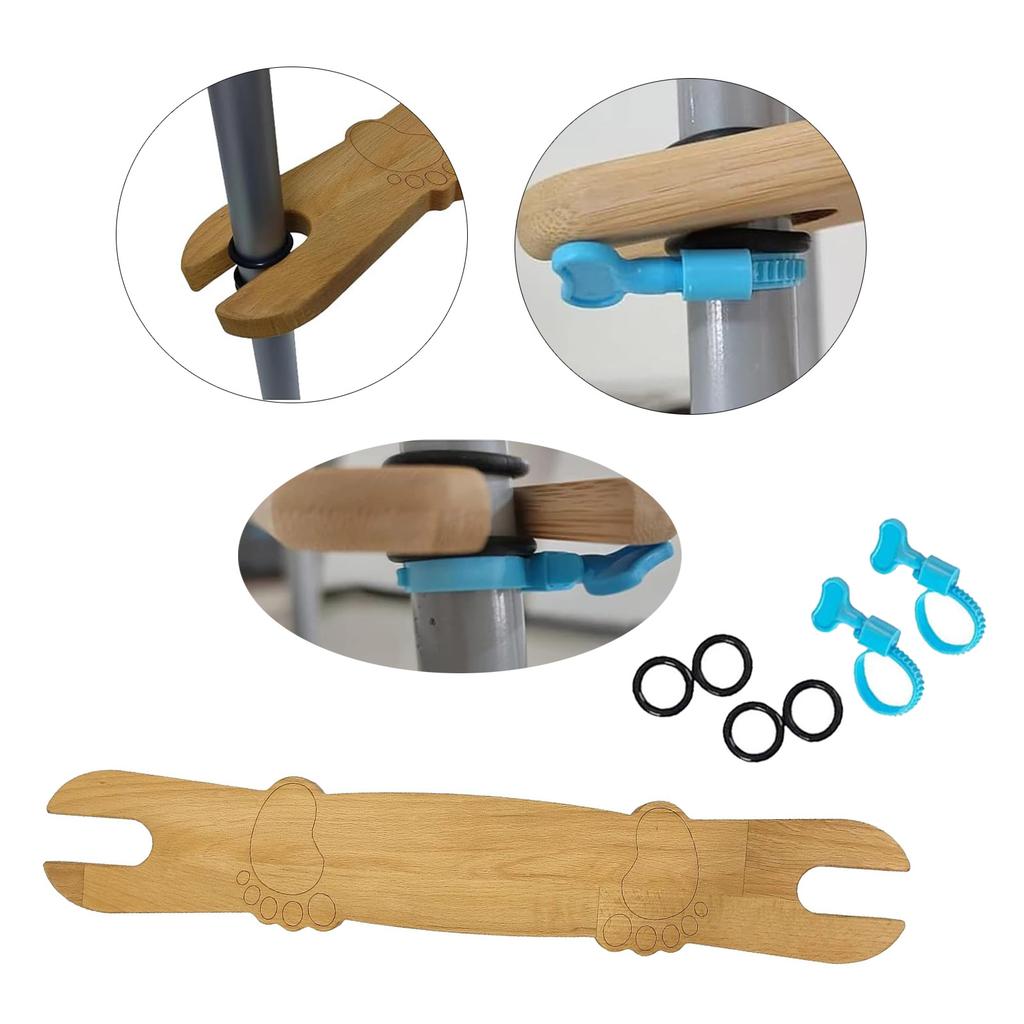 Baby High Chair Footrest Adjustable Baby Highchairs Pedal with Rubber Rings Round Corners Universal Highchair Accessory