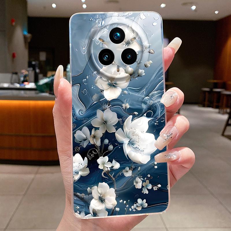 For Realme 14 Pro Plus 5G Case Luxury Flower Soft Slim TPU Phone Housing For Realme 14 Pro 14Pro+ Funda Transparent Back Covers