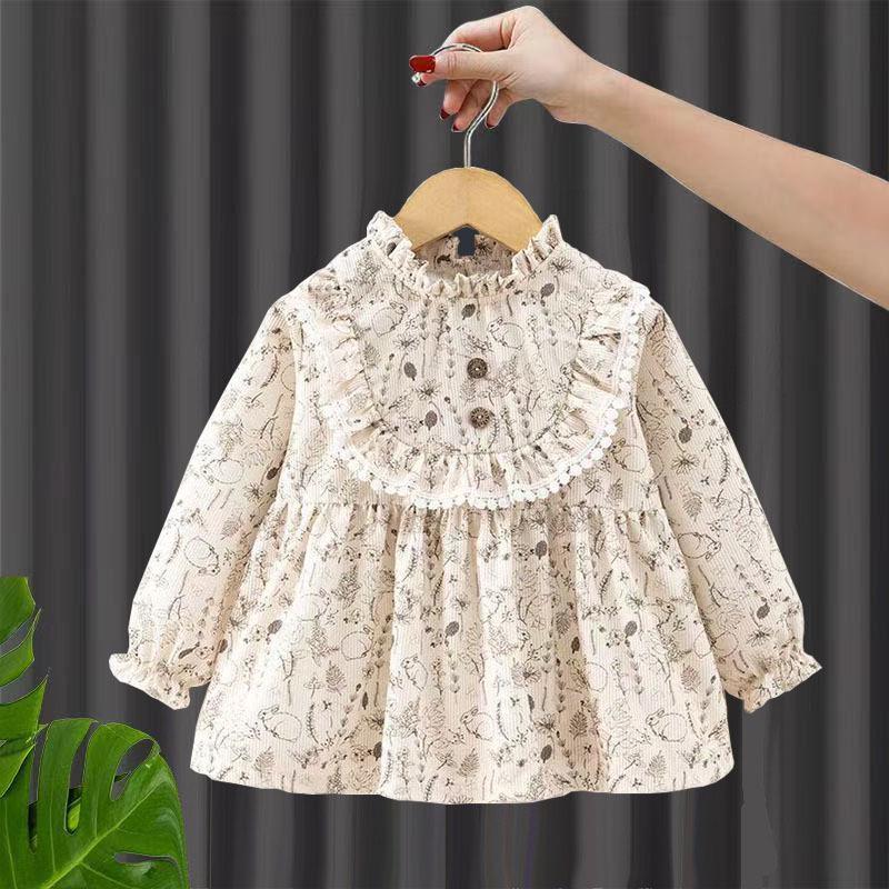 

Waterproof & Stain-Resistant Children s Smock: Autumn/Winter Protective Apron, Baby Eating Clothes, Princess Outerwear, Infant Bib Size 16 (Recommended for 1-2 years)
