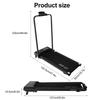 Walking Pad Treadmill with Incline - Under Desk Design W/ Non-Slip Diamond Belt, Portable for Home/Office (Black)