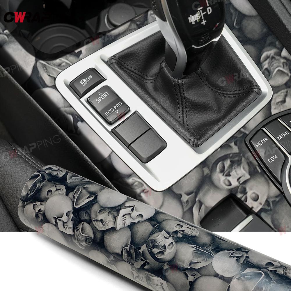 Motorcycle Adhesive Vinyl Skull Stickers for Motorcycle Decal Sticker Car Helmet Helmets Auto Jdm Black Motorbike Accessories