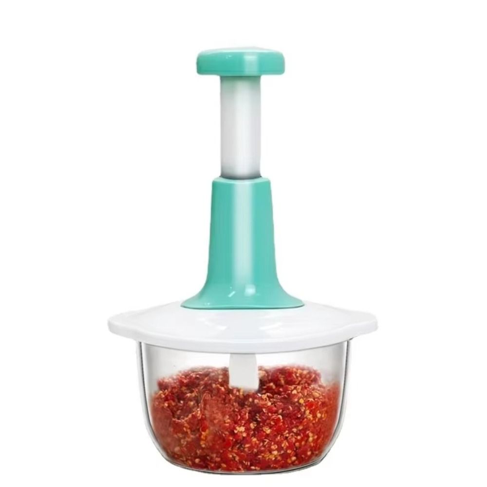 Manual Press Vegetable Mincer Removable Handheld Food Chopper Garlic Mincing Machine  for Home