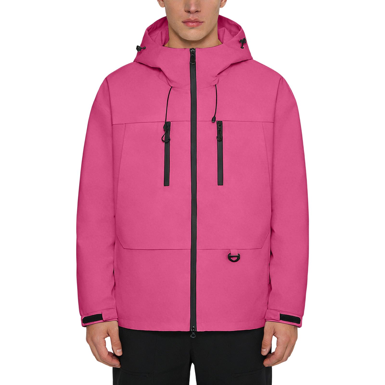 Унисекс свободная ветровка с капюшоном XXL