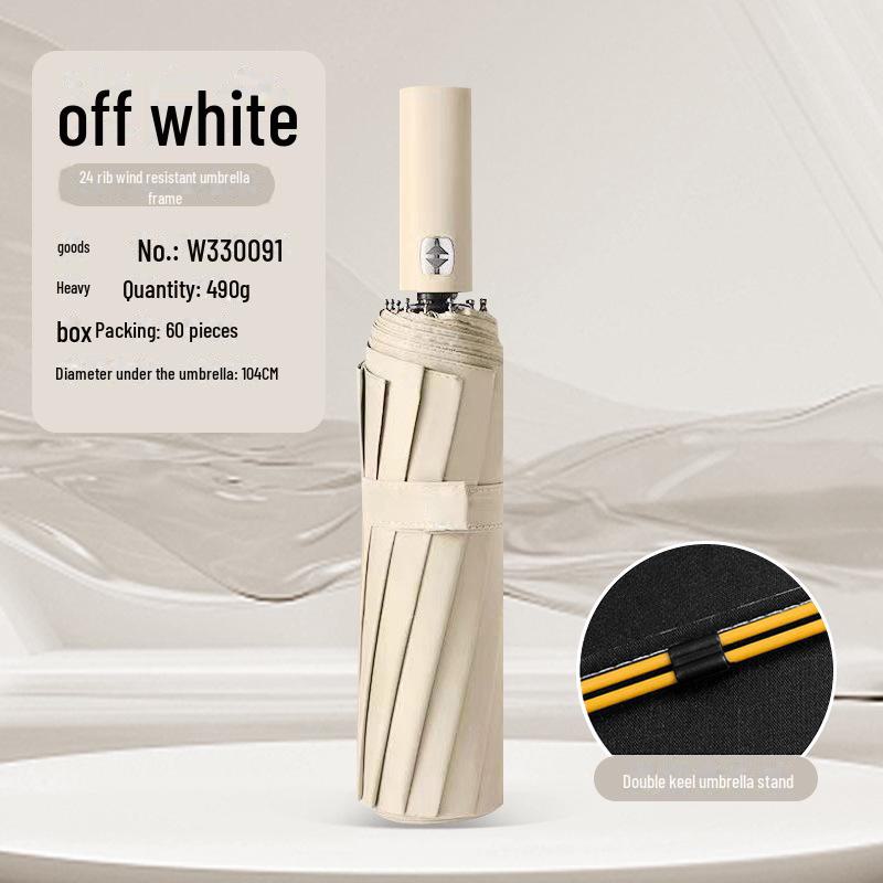 "Large Fully Automatic Folding Umbrella for Sun and Rain, High-Grade Men's Dual-Use Parasol"