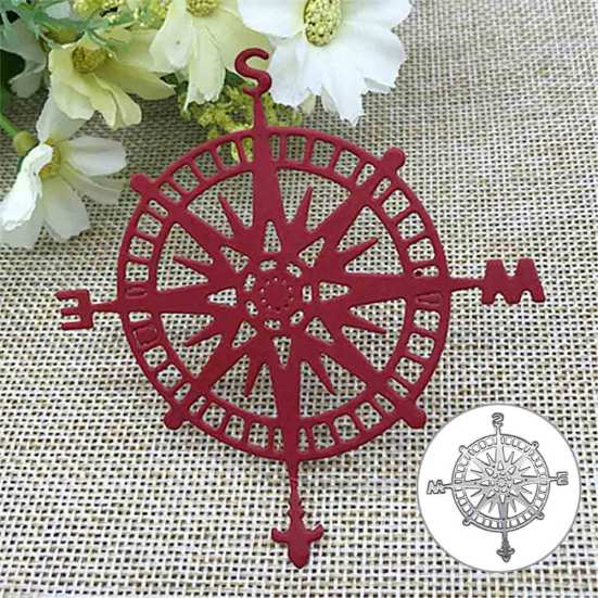 Compass Metal Cutting Dies DIY Scrapbook Emboss Paper Cards Decor Stencil Mold